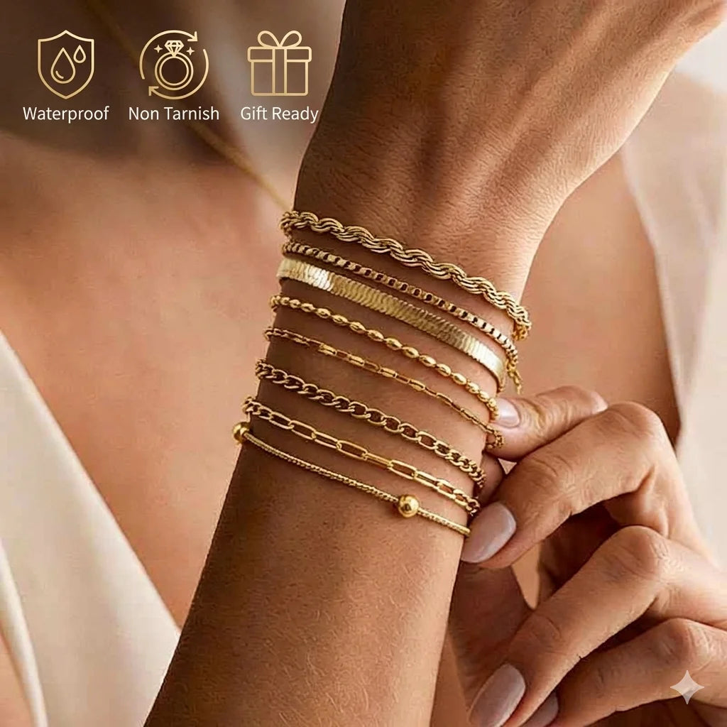 Elegant Gold Chain Bracelet Collection for Women