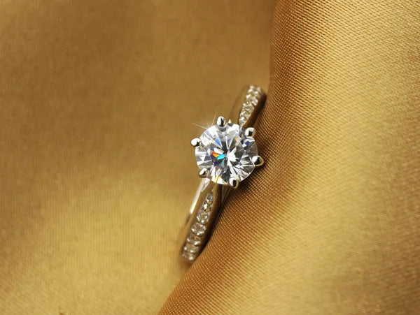 Luxury 925 Sterling Silver Six-Prong Solitaire Ring for Women