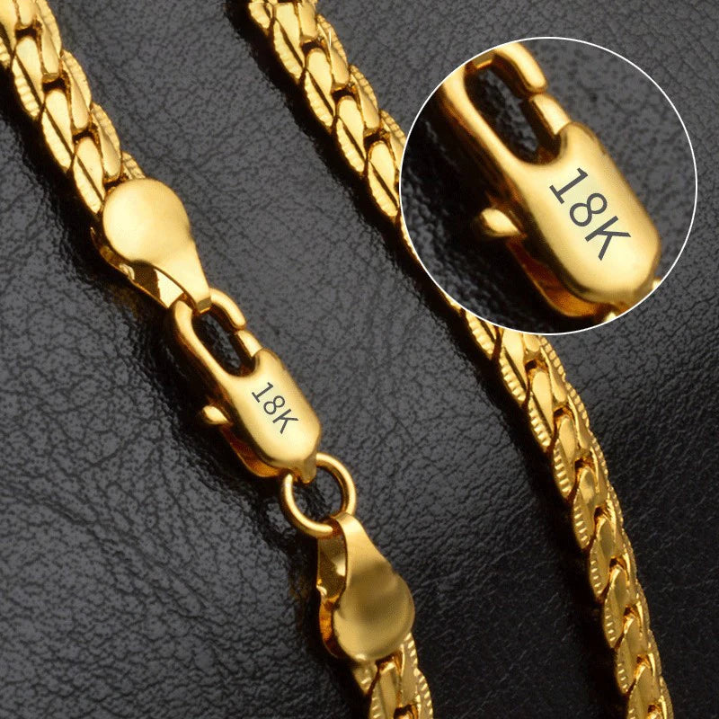 6mm Gold & Silver-Tone Statement Chain Necklace