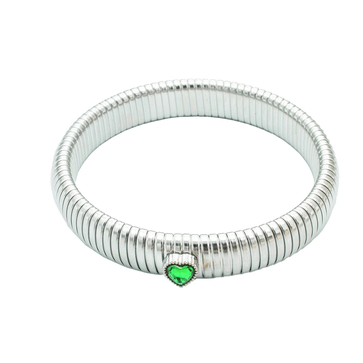 18K Gold-Plated Stainless Steel Stretch Bracelet for Women – Waterproof Retro Design