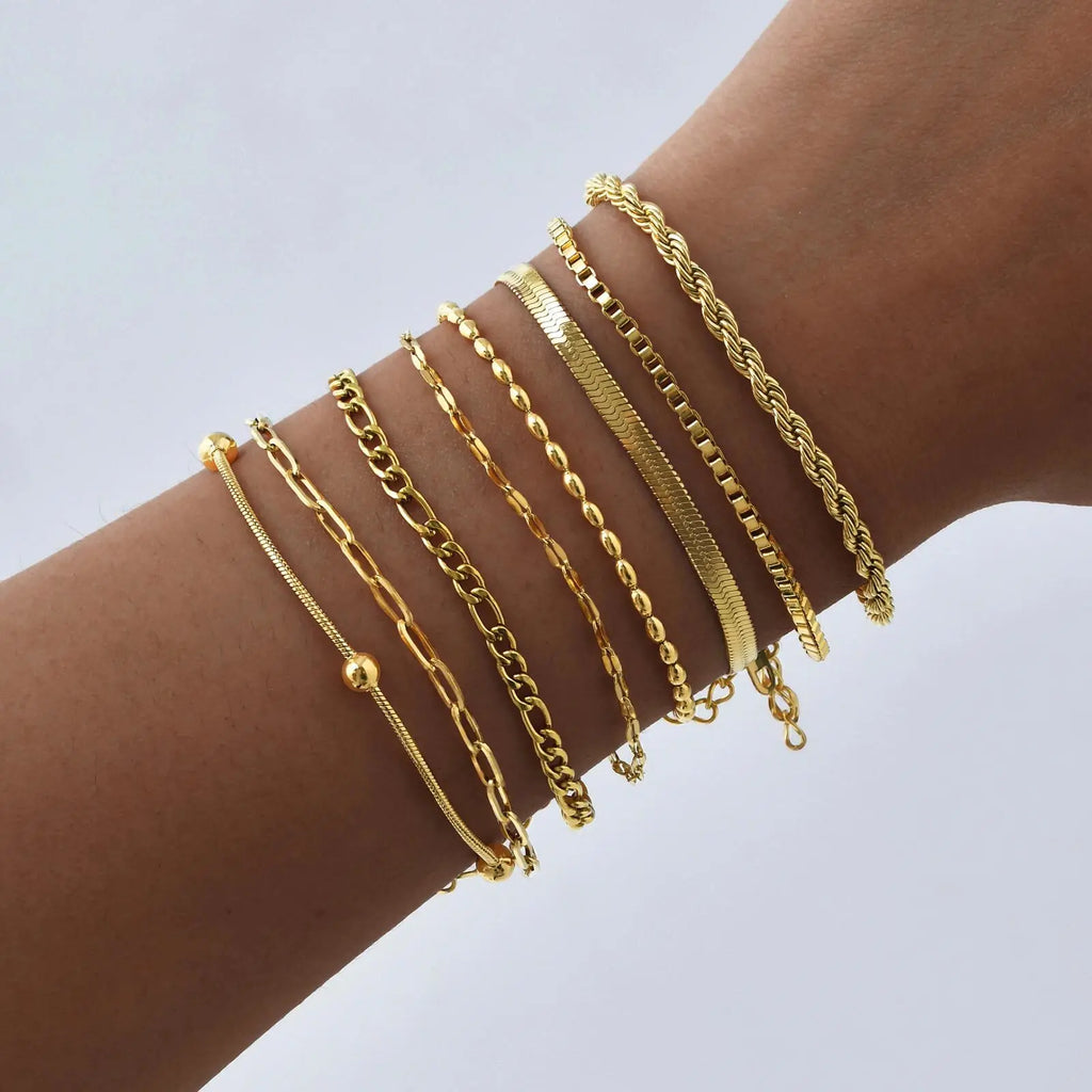 Elegant Gold Chain Bracelet Collection for Women