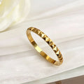 3-Piece Minimalist Raised Square Ring Set for Women