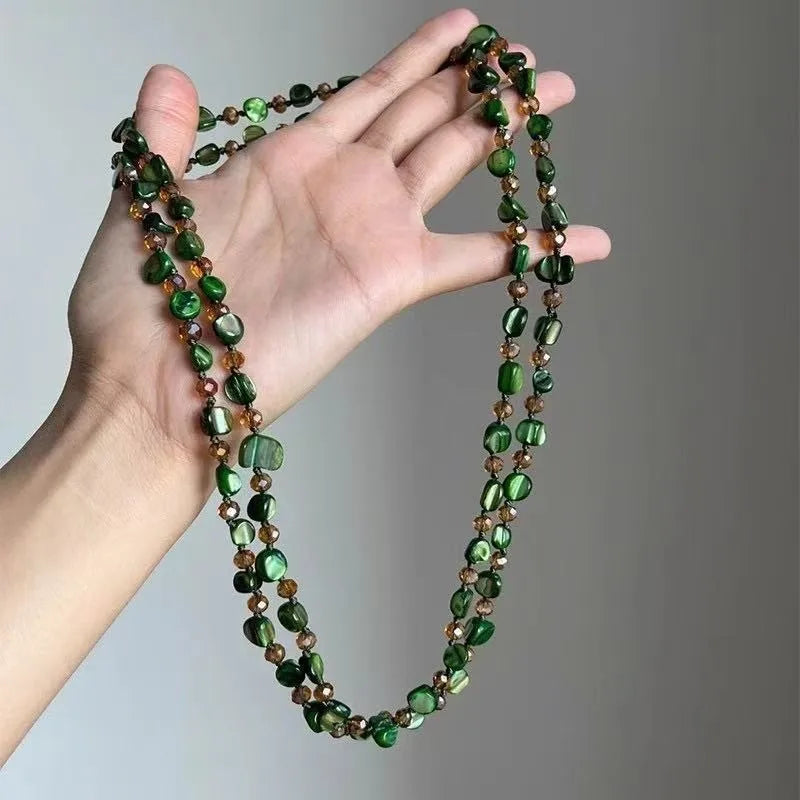 Bohemian Multicolor Shell Beaded Layered Necklace