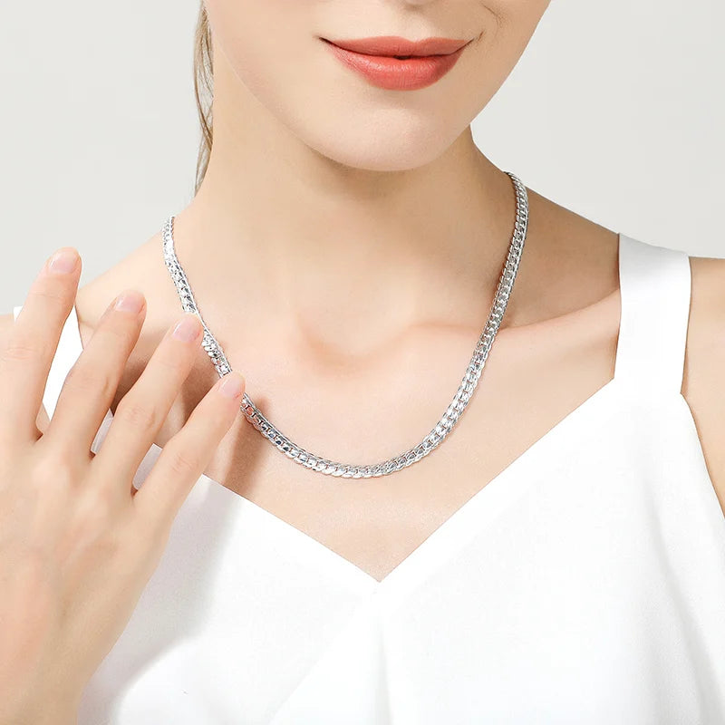 6mm Gold & Silver-Tone Statement Chain Necklace