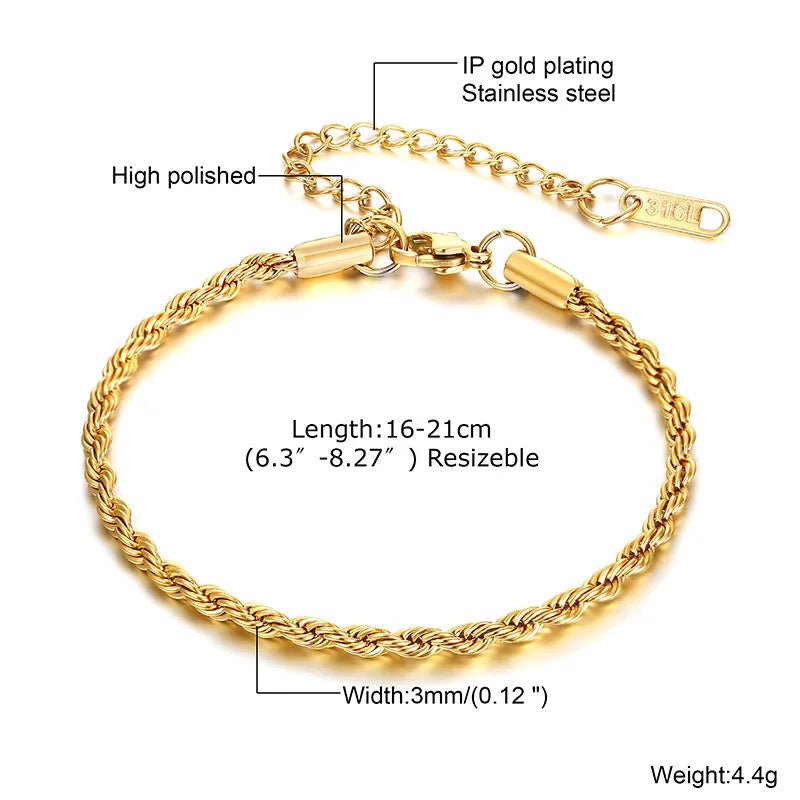 Elegant Gold Chain Bracelet Collection for Women