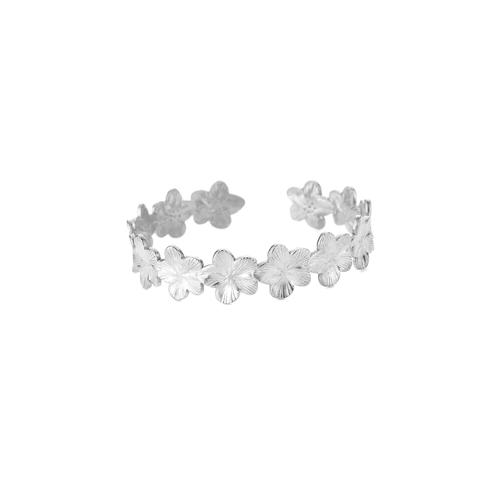 English: Luxury Textured Open Cuff Bracelet – Gold Tone