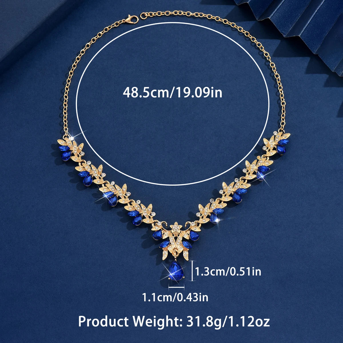 Women’s Geometric Water Drop Pendant Necklace – Elegant Jewelry for Parties, Dates & Gifts