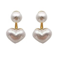 Women’s Pearl Heart Pendant Necklace – Elegant Romantic Jewelry Gift