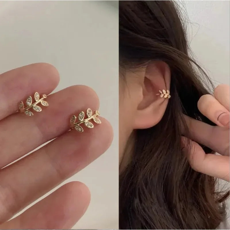 Elegant Leaf Ear Cuff for Women – No Piercing Required