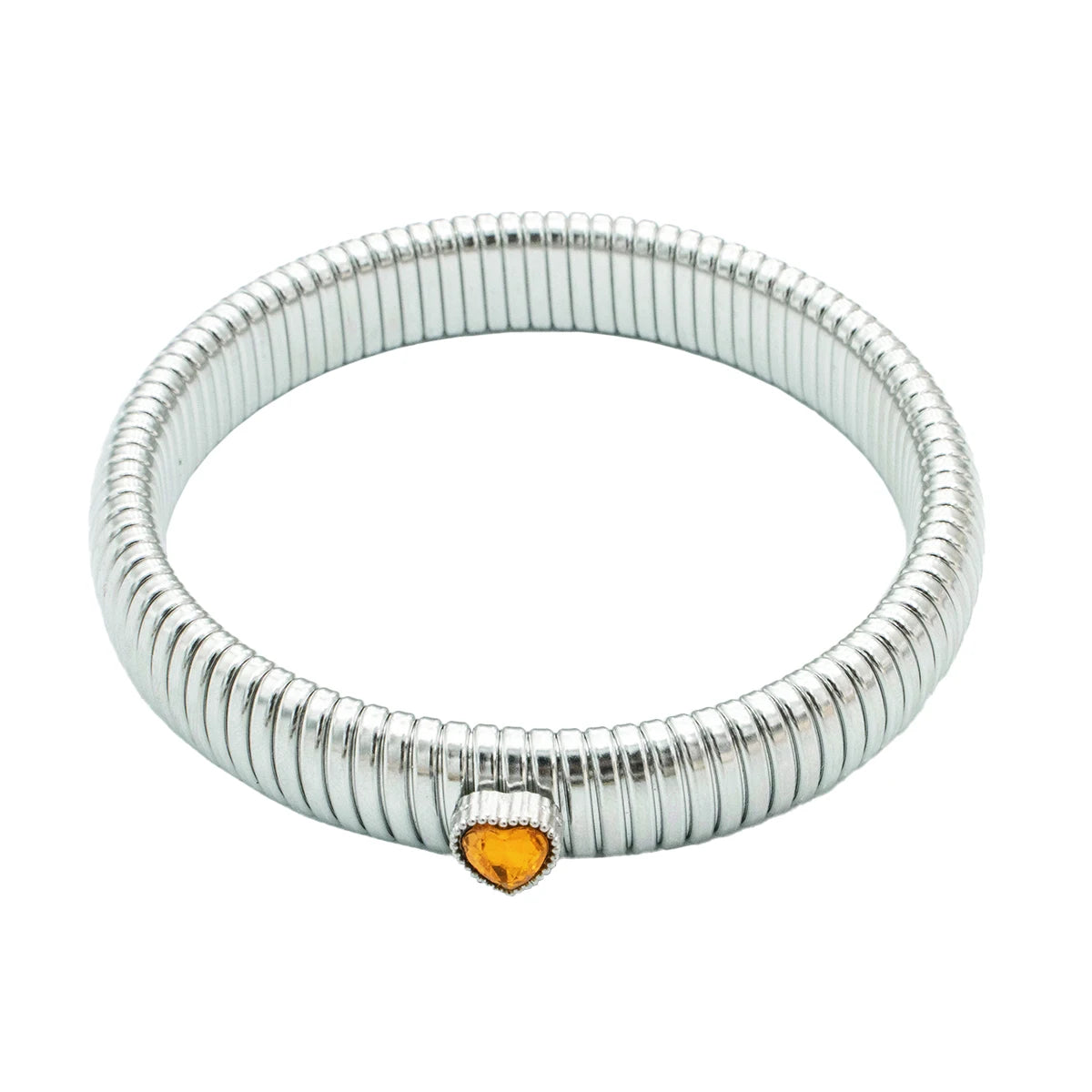 18K Gold-Plated Stainless Steel Stretch Bracelet for Women – Waterproof Retro Design