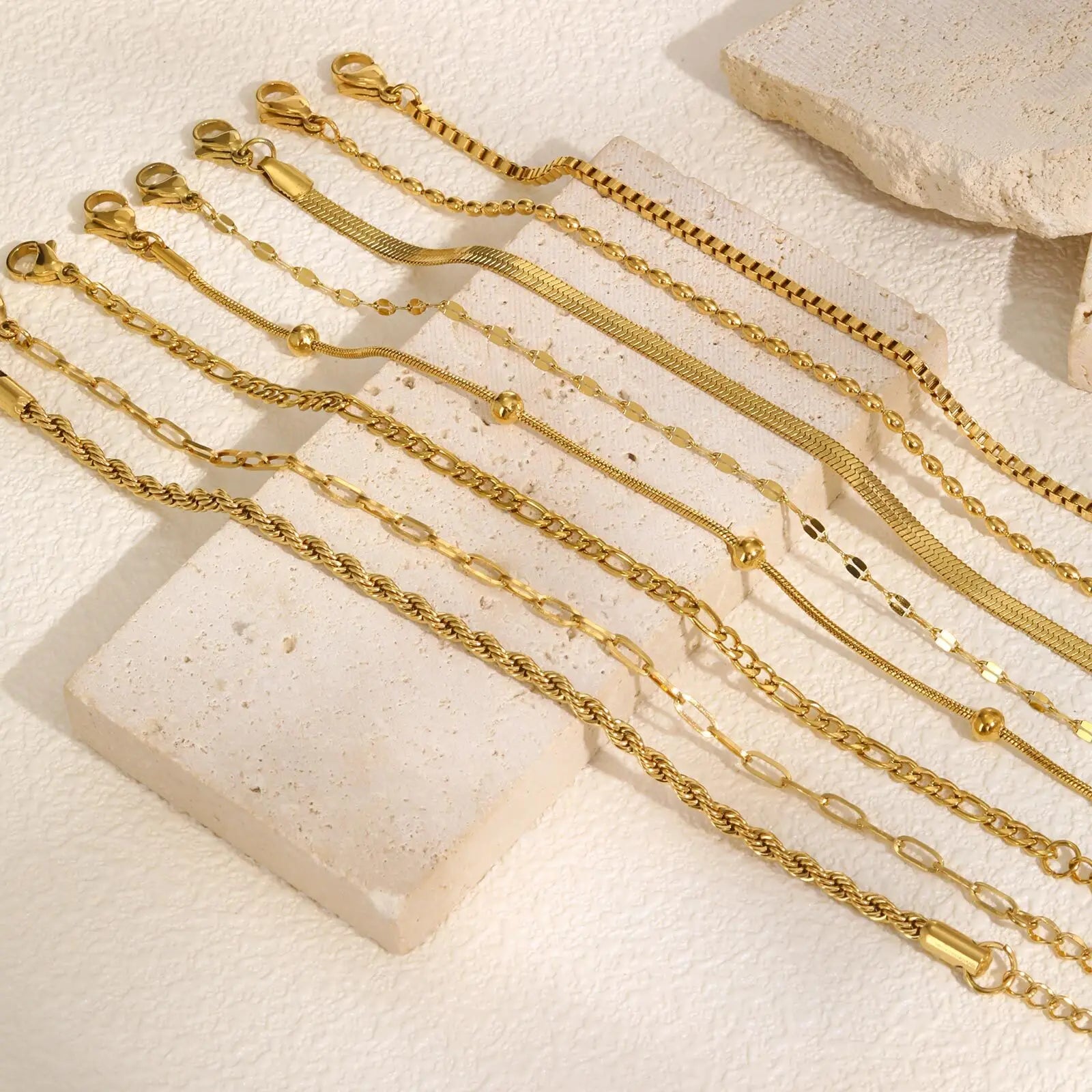 Elegant Gold Chain Bracelet Collection for Women