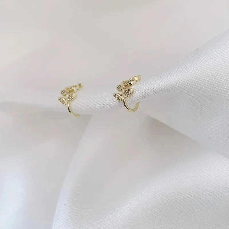 Elegant Leaf Ear Cuff for Women – No Piercing Required