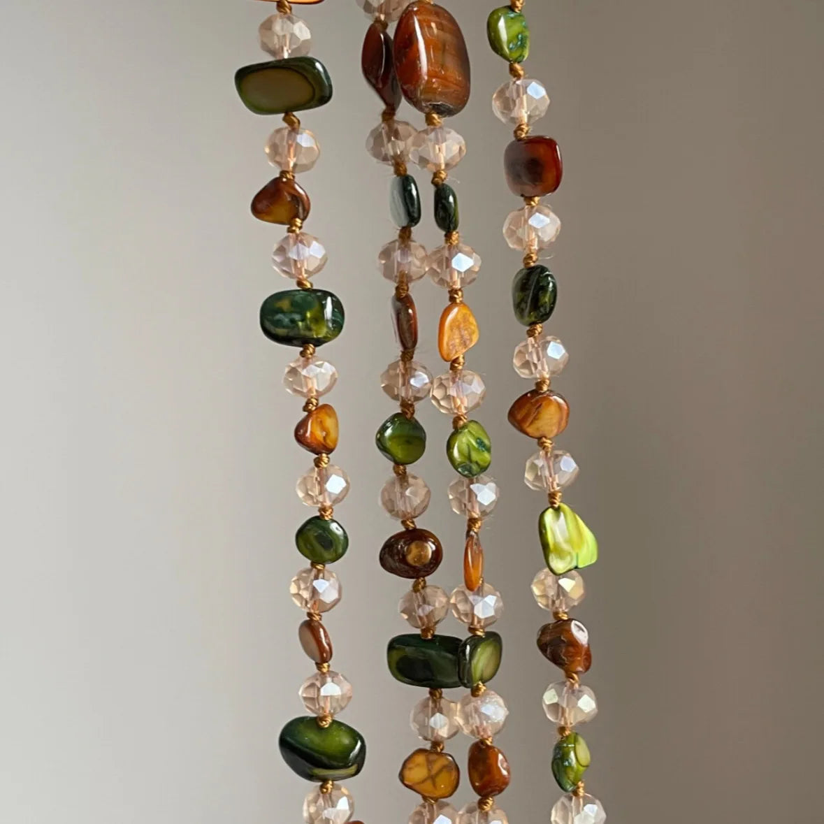 Bohemian Multicolor Shell Beaded Layered Necklace