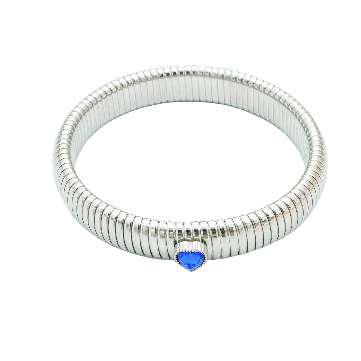 18K Gold-Plated Stainless Steel Stretch Bracelet for Women – Waterproof Retro Design