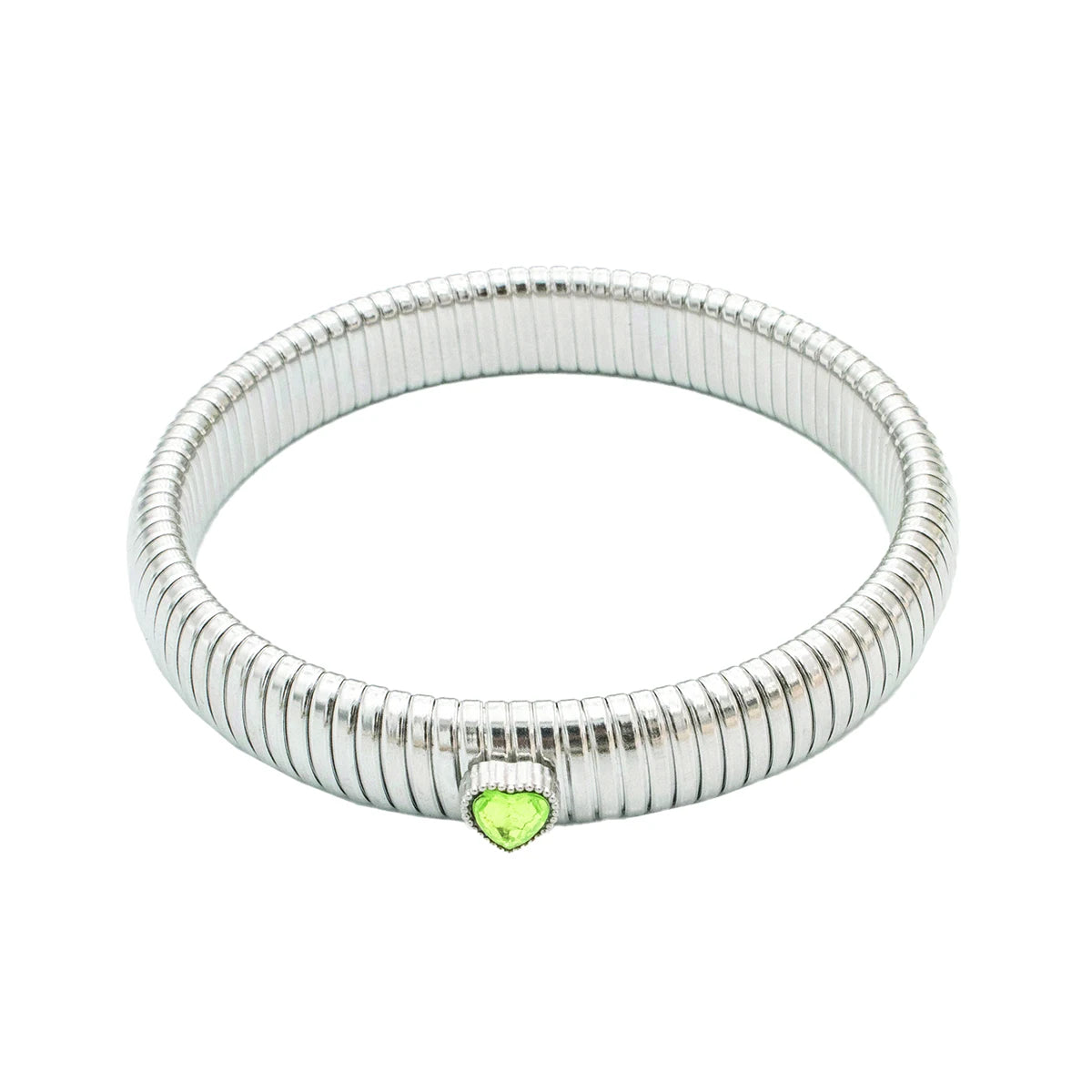 18K Gold-Plated Stainless Steel Stretch Bracelet for Women – Waterproof Retro Design