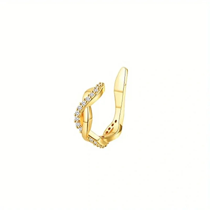 Elegant Leaf Ear Cuff for Women – No Piercing Required